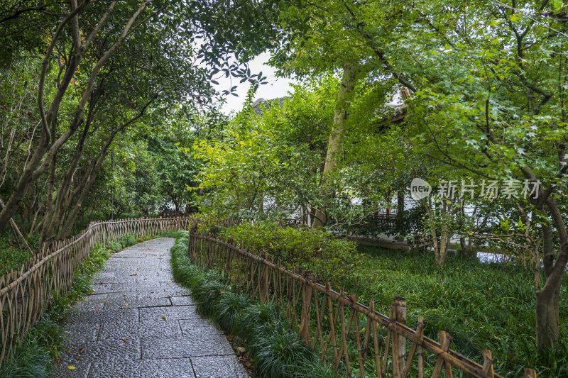 杭州三台山景区霁虹桥风景