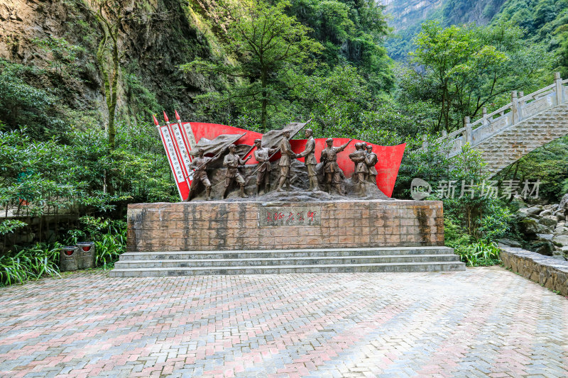 湖北宜昌三峡竹海风景区，自然风光，竹海