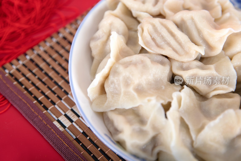 特写节日的饺子