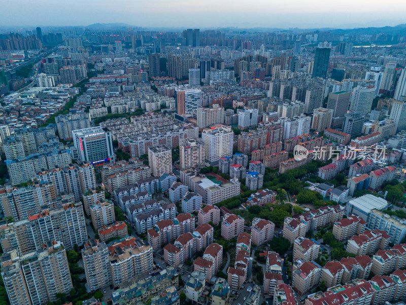 福建泉州城市大景航拍图