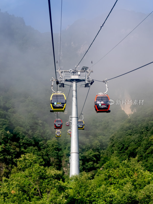 洛阳老君山景区上山索道缆车