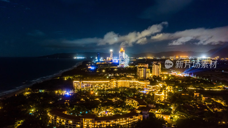 海南三亚海棠湾夜景