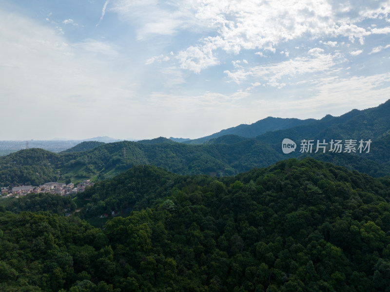 航拍西湖名胜风景区西湖群山