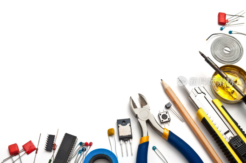 电子维修工具及元件组合