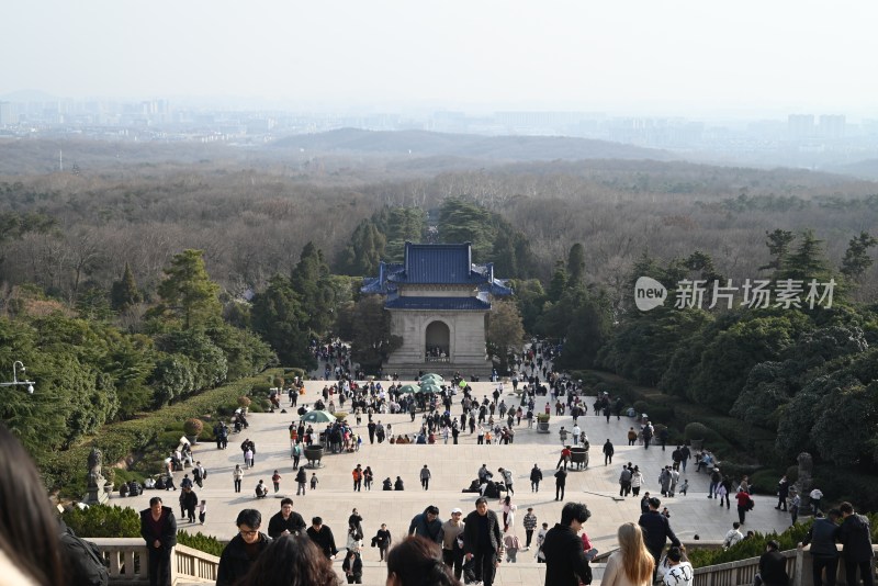 中山陵景区游客景象