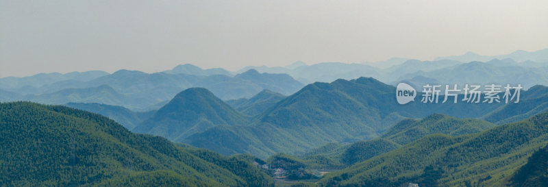 浙江湖州安吉竹山竹林竹海航拍