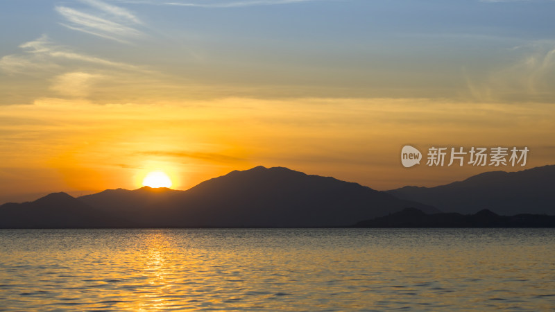 深圳湾山海日出风光