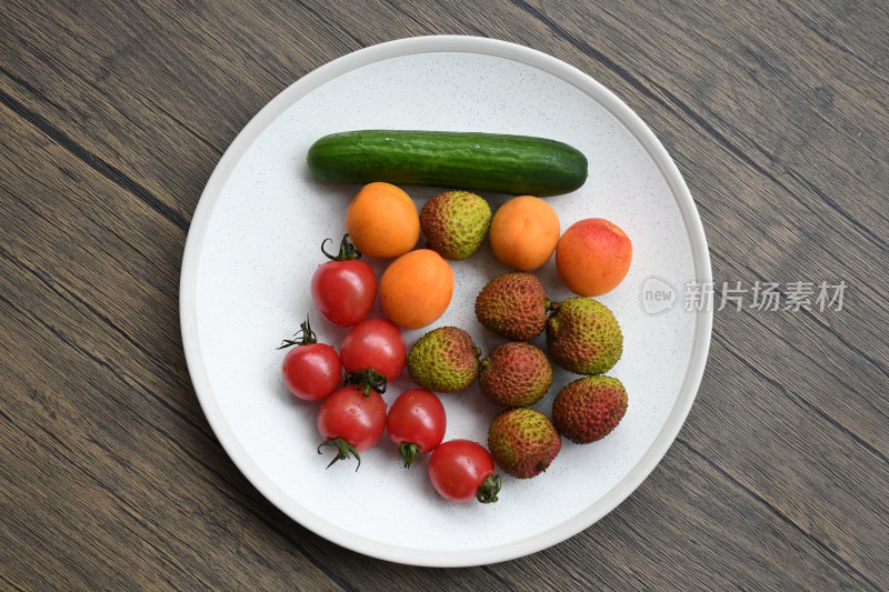 夏季美食水果荔枝杏