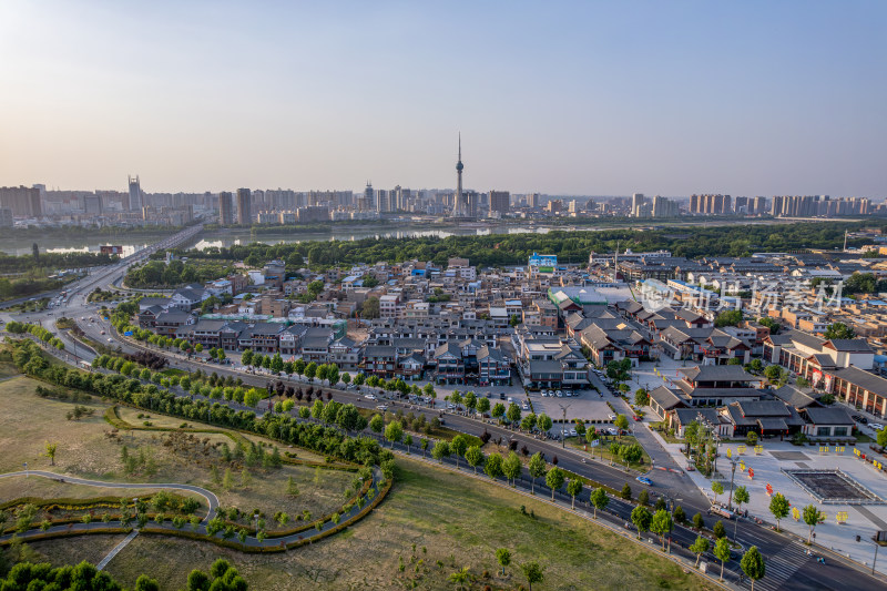 洛阳城市建筑风光航拍