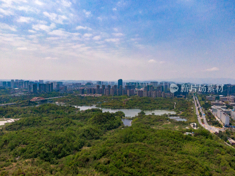 贵州贵阳城市风光航拍