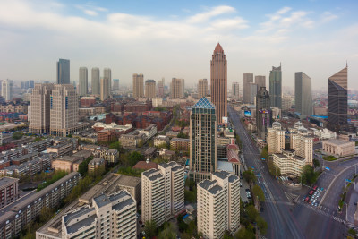 天津城市风光地标建筑城市夜景