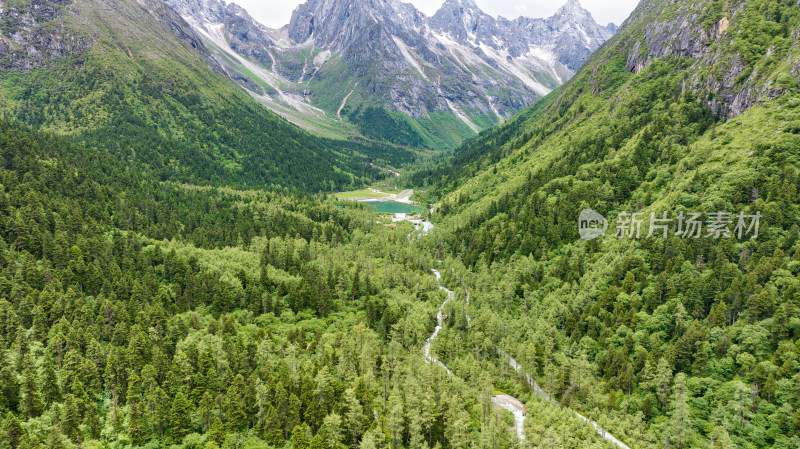 四川阿坝理县毕棚沟景区风景综合