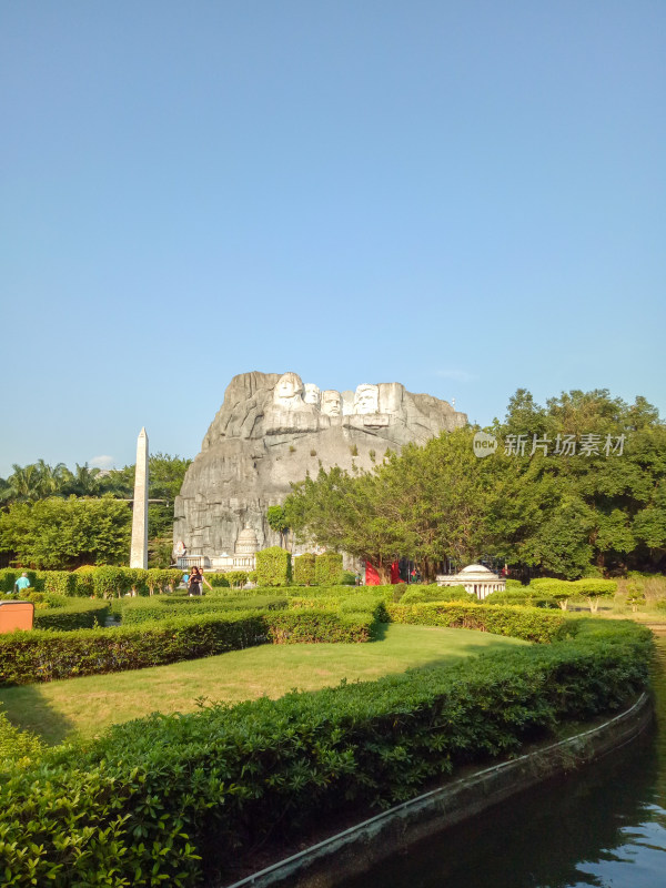 公园内总统山造型景观