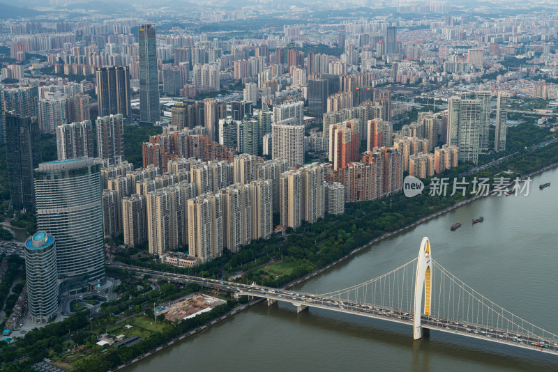 俯瞰广州城市全景