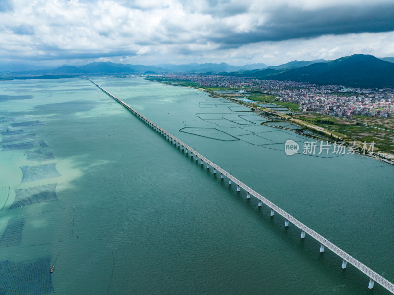 福厦高铁湄洲湾跨海大桥 航拍