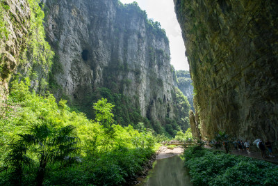 重庆武隆后坪乡天坑群景观