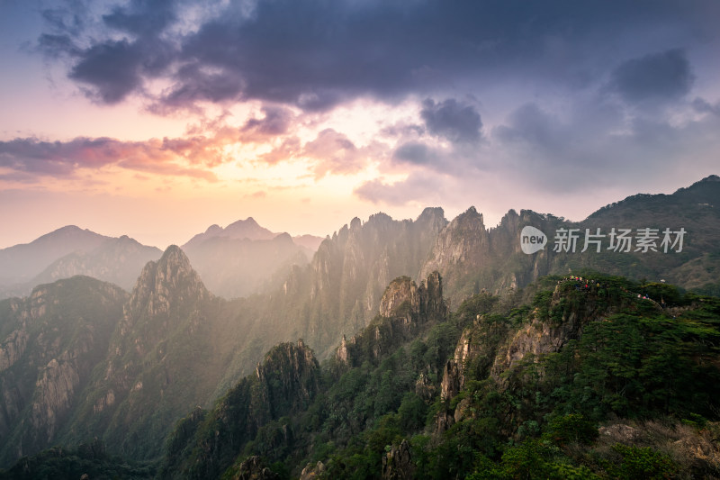 大美中国自然风光黄山风景区旅游景点