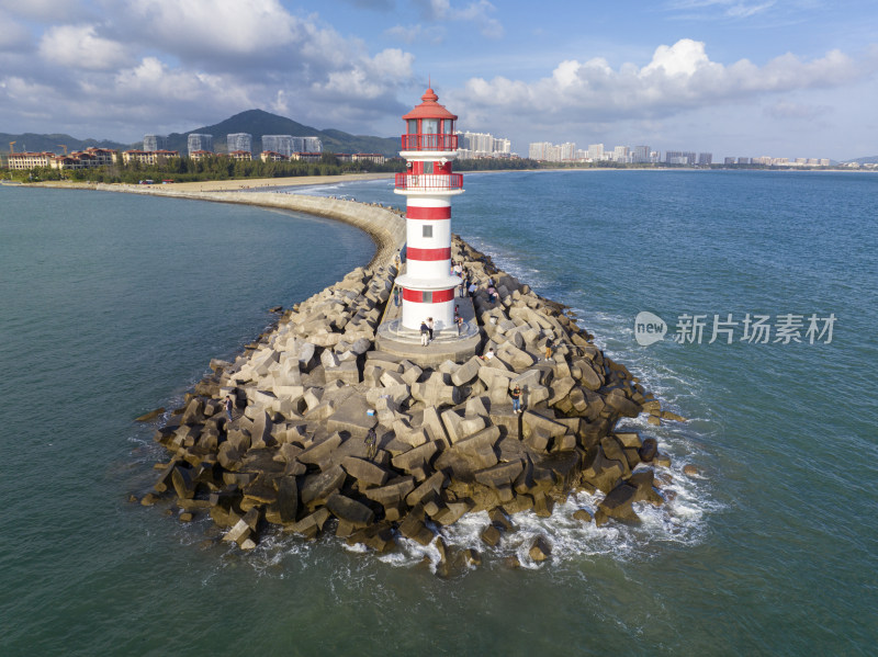 海南万宁神州半岛灯塔航拍