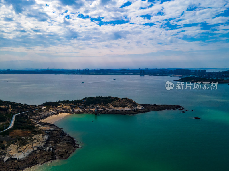 福建莆田湄洲岛5A景区航拍图