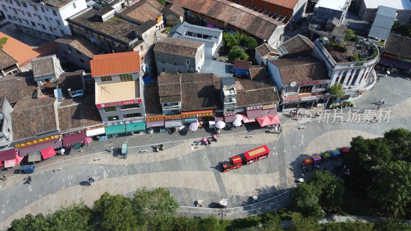 广东广州：增城区正果镇正果老街城市风光