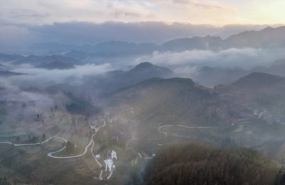 重庆酉阳：晨曦中的村庄