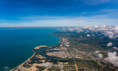 鸟瞰海南岛