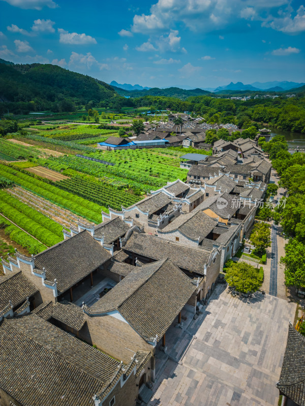 桂林4A景区东漓古村航拍