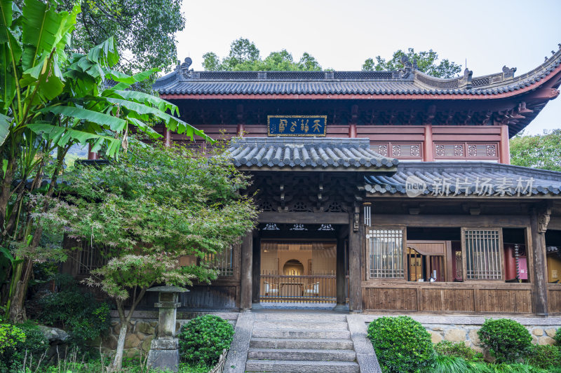 杭州飞来峰永福寺古建筑风光