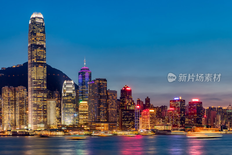 中国香港国际金融中心大厦夜景
