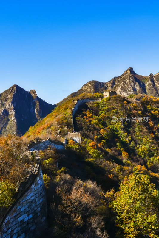 万里长城秋天自然风景