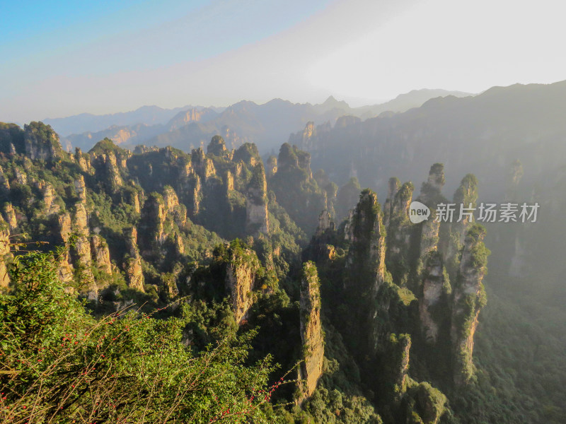 中国湖南张家界国家森林公园旅游风光