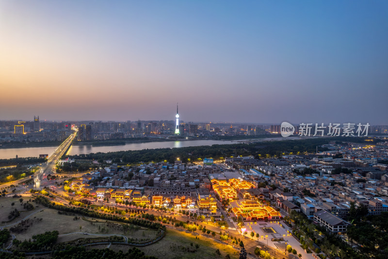 洛阳城市建筑风光航拍