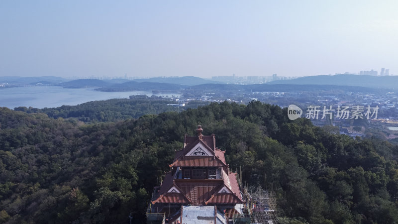 武汉东湖风景区风光航拍