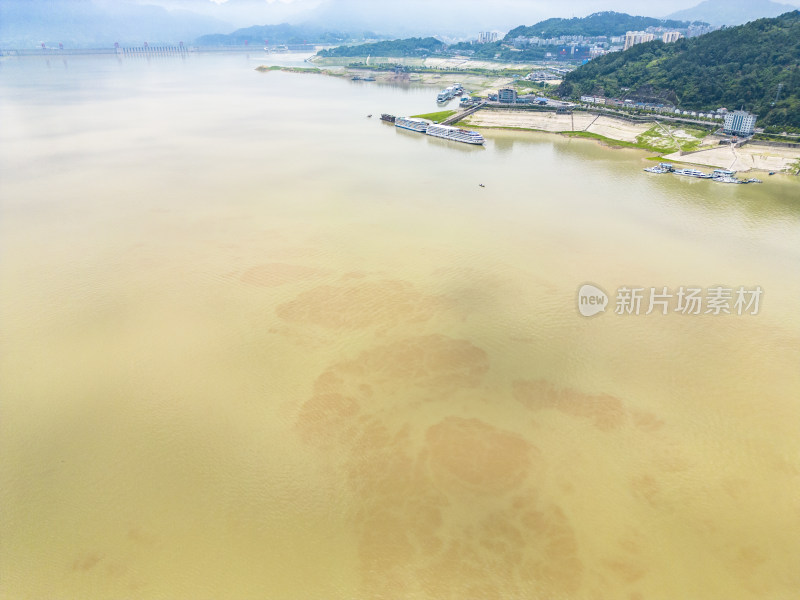 湖北长江三峡风光航拍摄影图