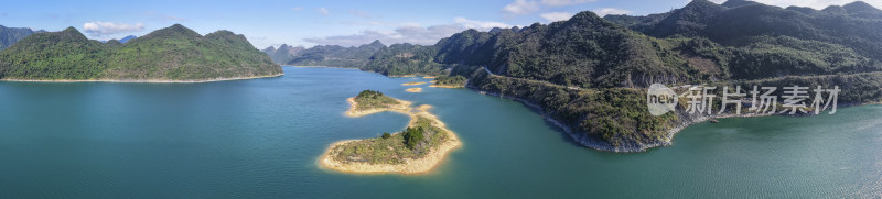 航拍韶关乳源南水湖国家湿地公园风光