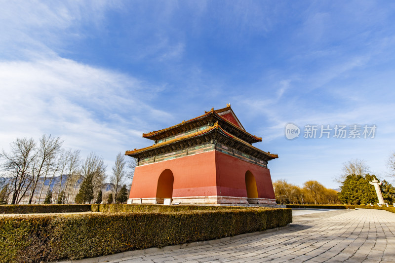 北京昌平区十三陵神道景区碑亭