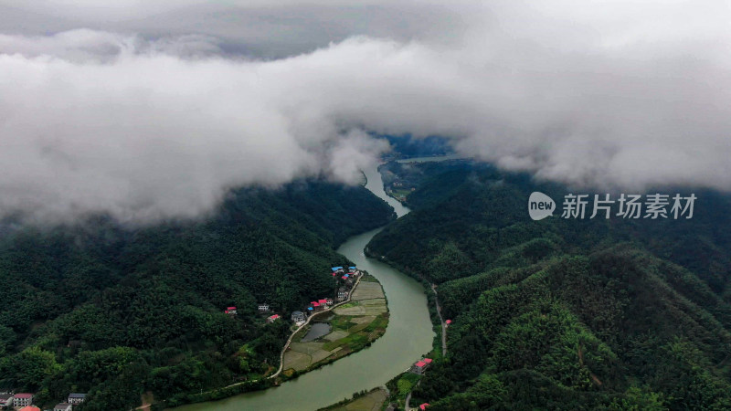 大自然山川云海自然风光航拍图