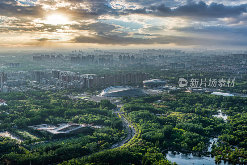 国家速滑馆冰丝带城市建筑