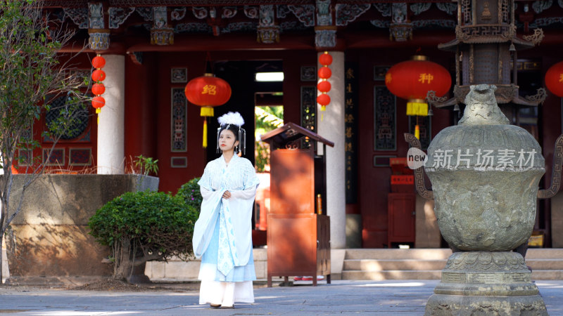 唯美古装汉服美女古风中国风魏晋南北朝服装