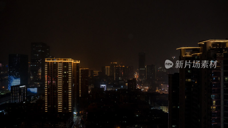 湖南长沙城市夜景灯光摄影图