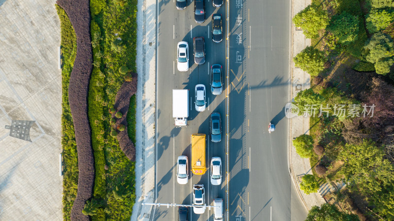 湖北省随州市迎宾大道航拍