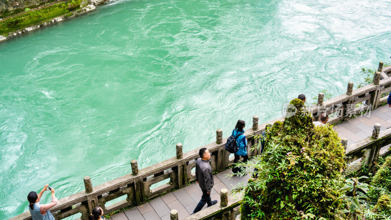 四川都江堰景区旅游综合场景