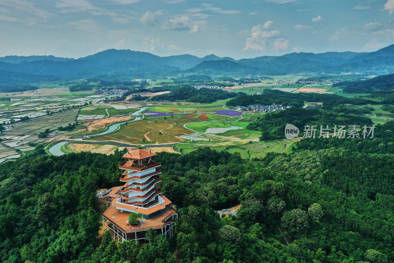 江西景德镇高岭村乡村风光