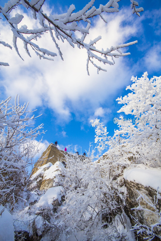 长城雪景