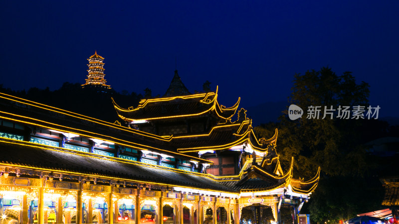 都江堰风景区夜景