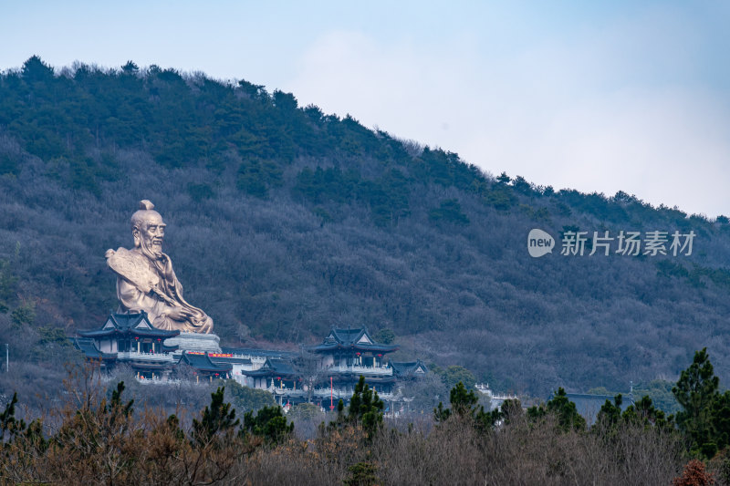 江苏镇江句容茅山风景区秋冬景观