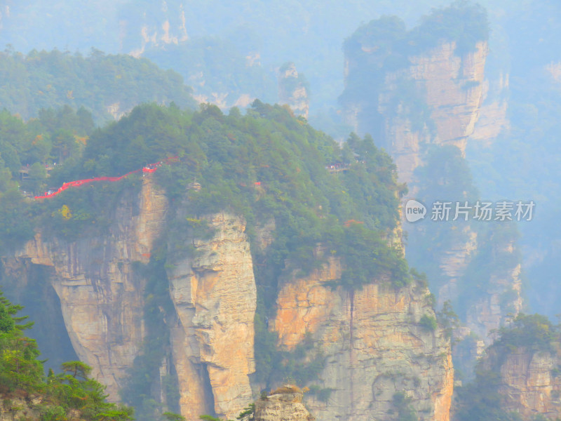 湖南张家界武陵源国家森林公园旅游风光