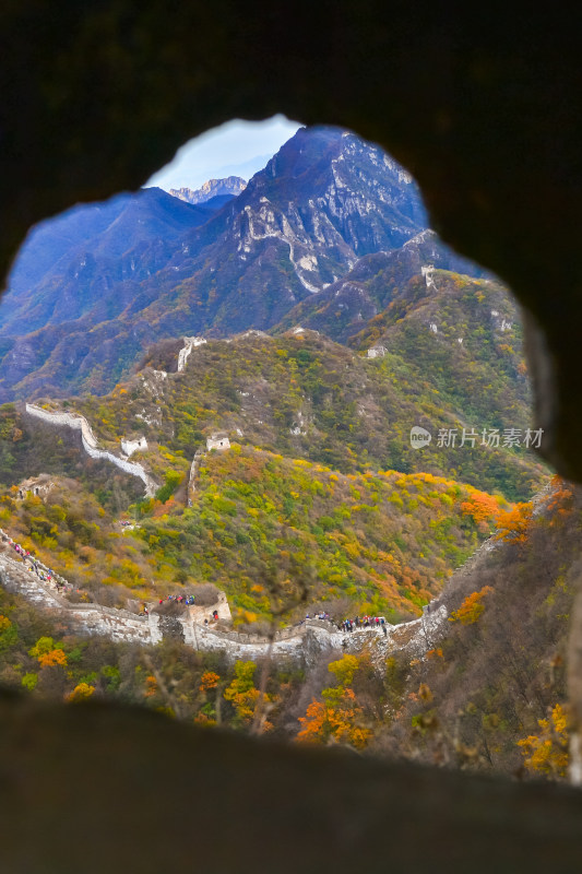 万里长城秋天自然风景