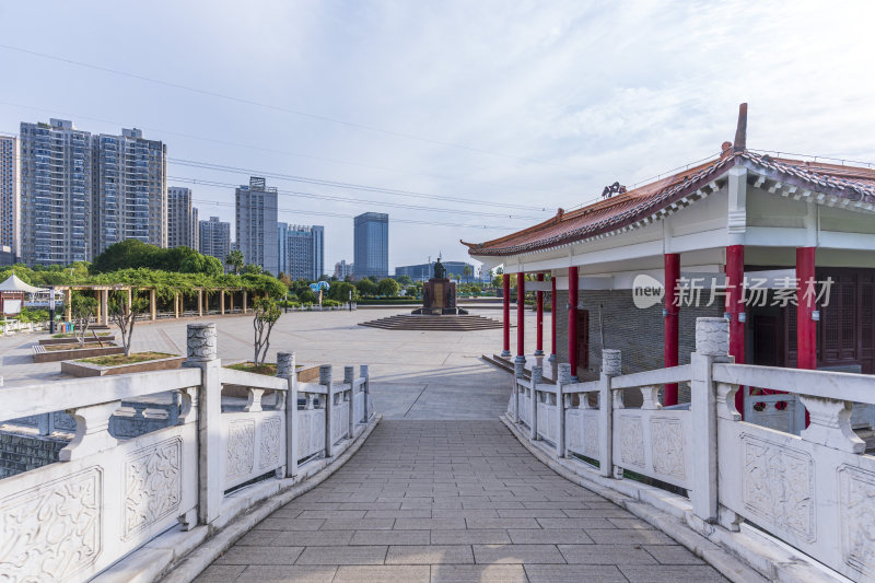 武汉江夏区谭鑫培公园风景