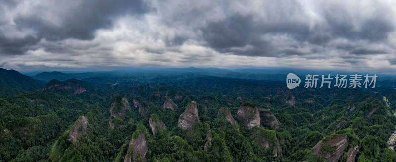 湖南怀化通道万佛山航拍全景图